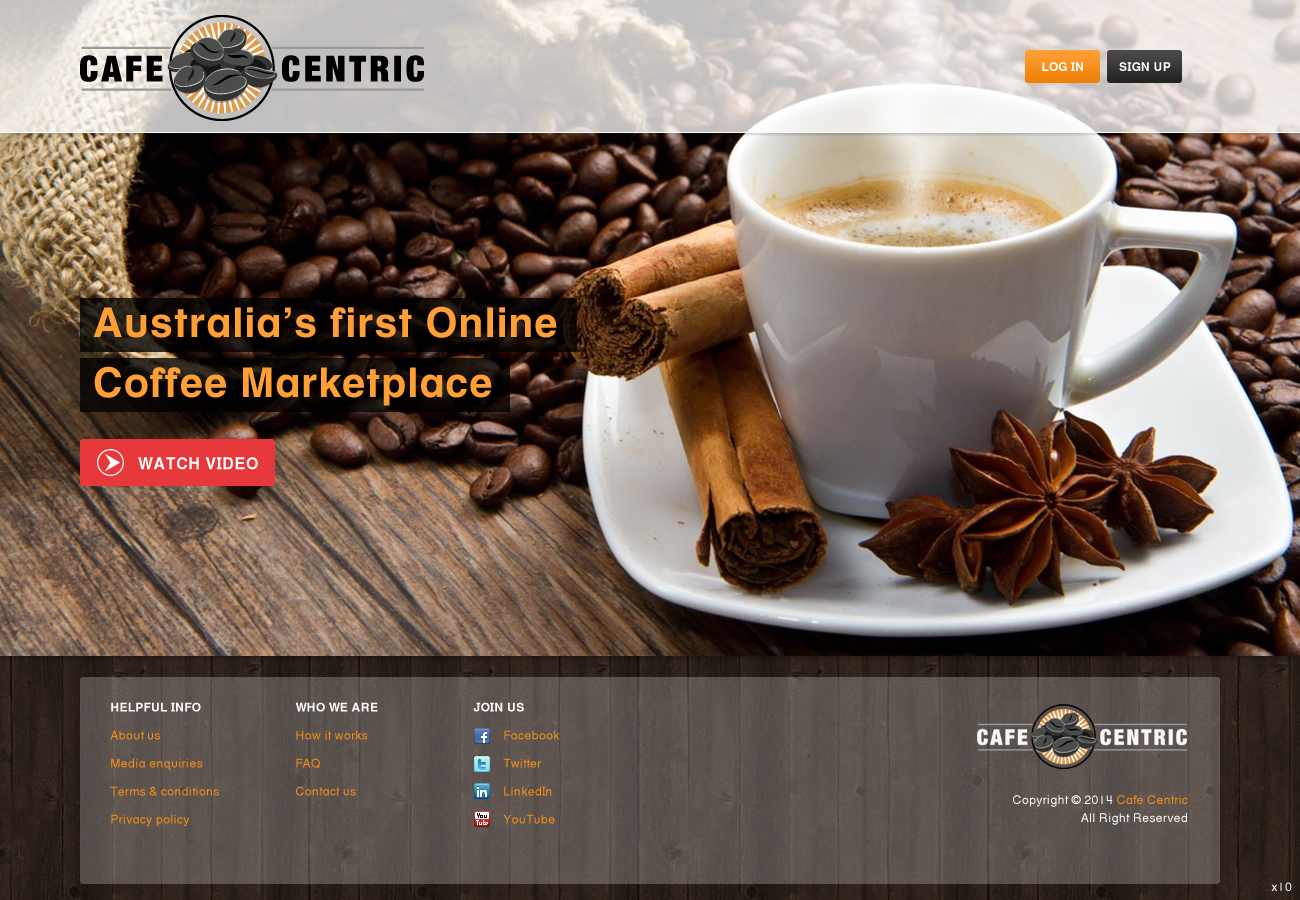Diseño Web por pb para Cafe Centric | Diseño #3255128