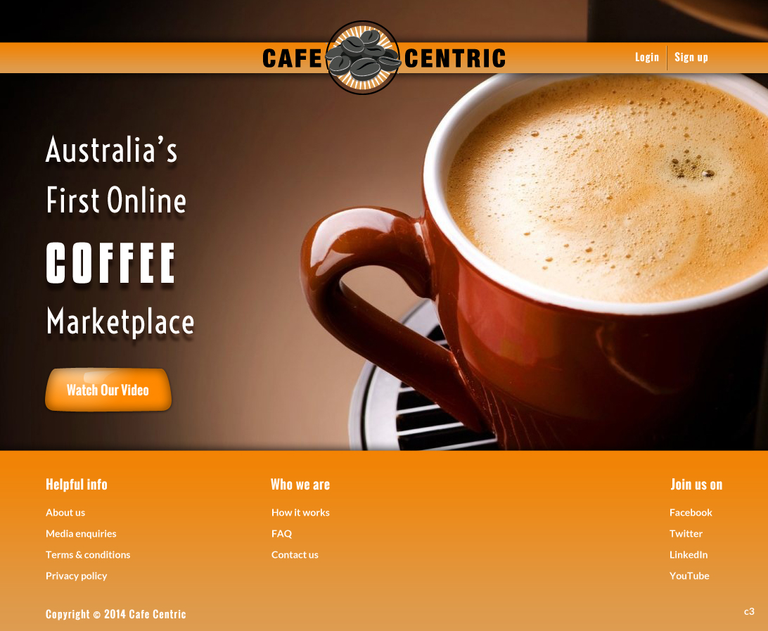 Diseño Web por pb para Cafe Centric | Diseño #3255141