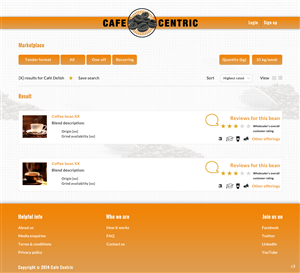 Diseño Web por pb para Cafe Centric | Diseño: #3255144