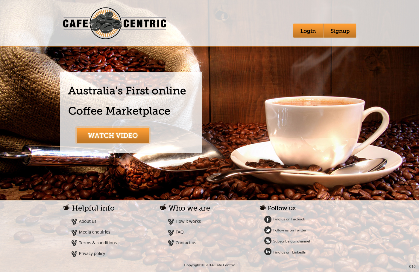 Web-Design von pb für Cafe Centric | Design #3255153