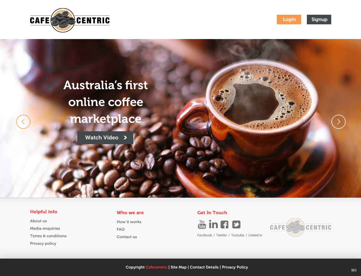Web Design par pb pour Cafe Centric | Design #3255167