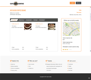 Diseño Web por pb para Cafe Centric | Diseño: #3255198