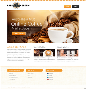 Diseño Web por pb para Cafe Centric | Diseño: #3255215