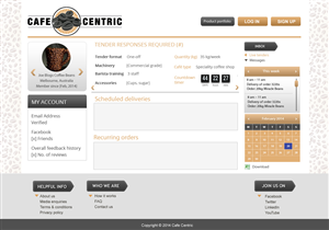 Diseño Web por pb para Cafe Centric | Diseño: #3255225