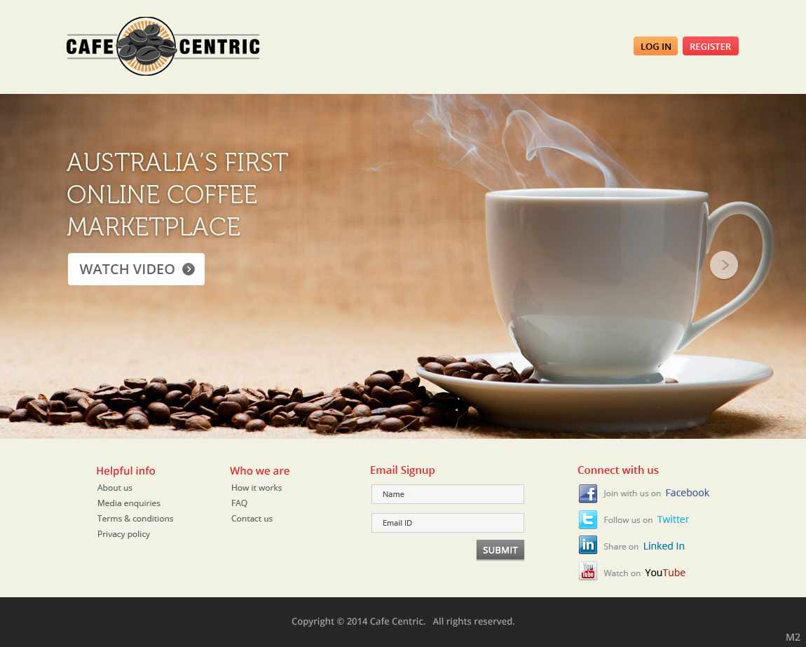 Web-Design von pb für Cafe Centric | Design #3255228