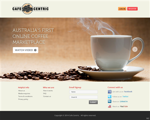 Diseño Web por pb para Cafe Centric | Diseño: #3255228