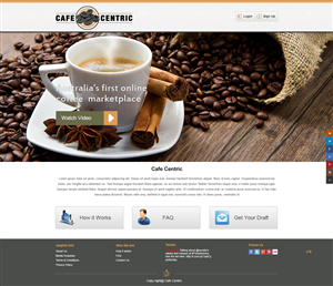 Diseño Web por pb para Cafe Centric | Diseño: #3255238