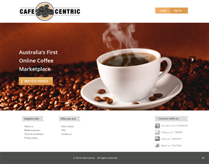 Diseño Web por pb para Cafe Centric | Diseño: #3255249