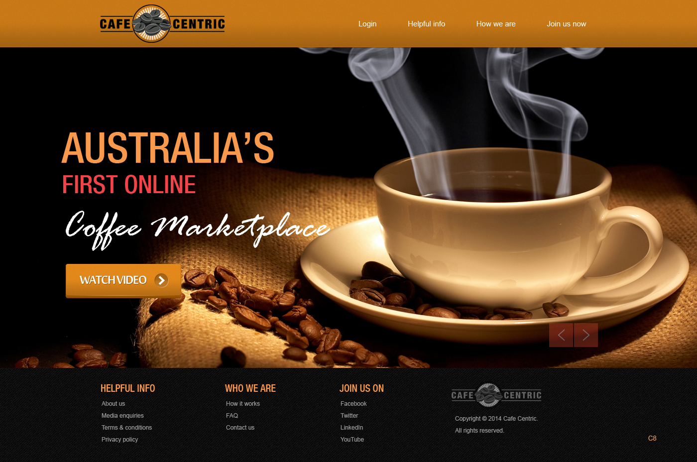 Web-Design von pb für Cafe Centric | Design #3264038