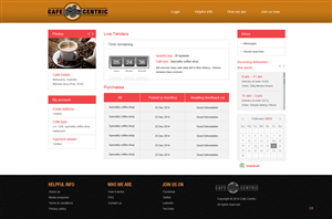 Diseño Web por pb para Cafe Centric | Diseño: #3264040