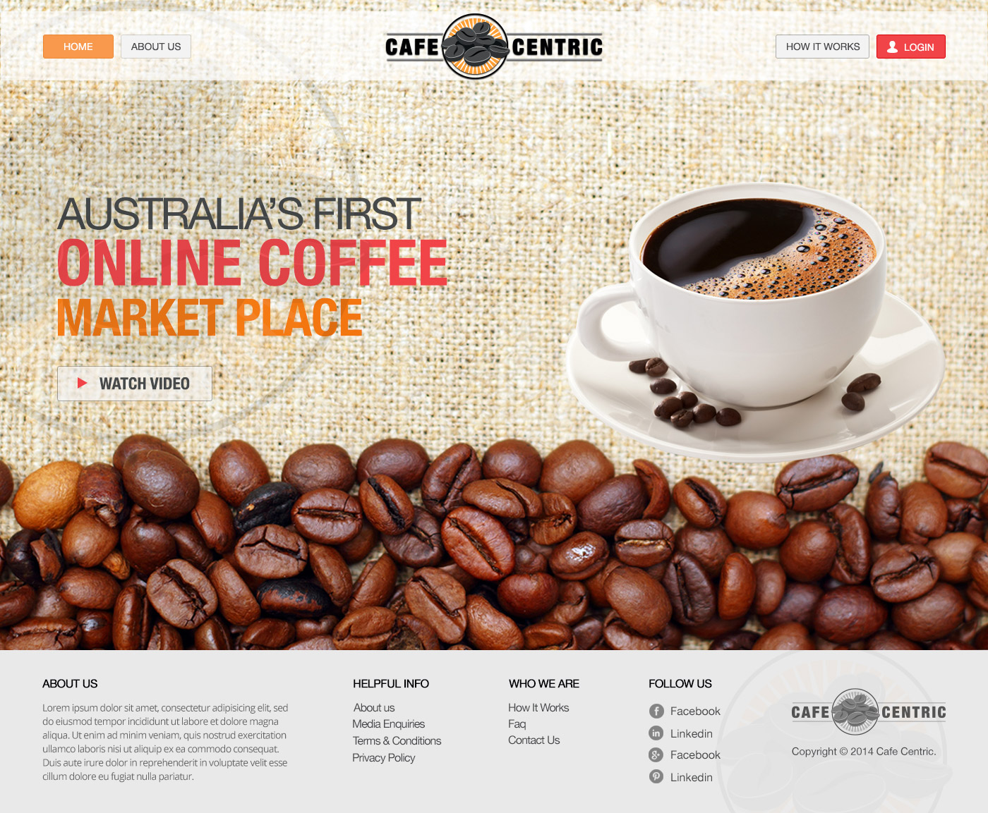 Web Design by TechWise for Cafe Centric | Design #3253853