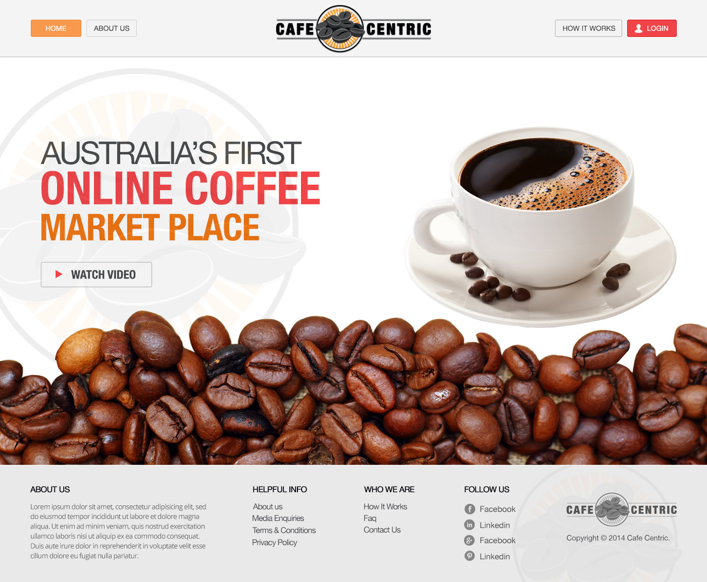 Diseño Web por TechWise para Cafe Centric | Diseño #3254559