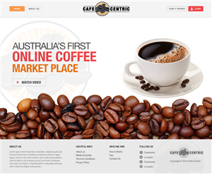 Diseño Web por TechWise para Cafe Centric | Diseño: #3254559