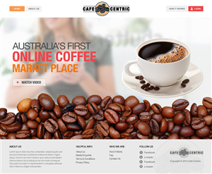 Diseño Web por TechWise para Cafe Centric | Diseño: #3254562