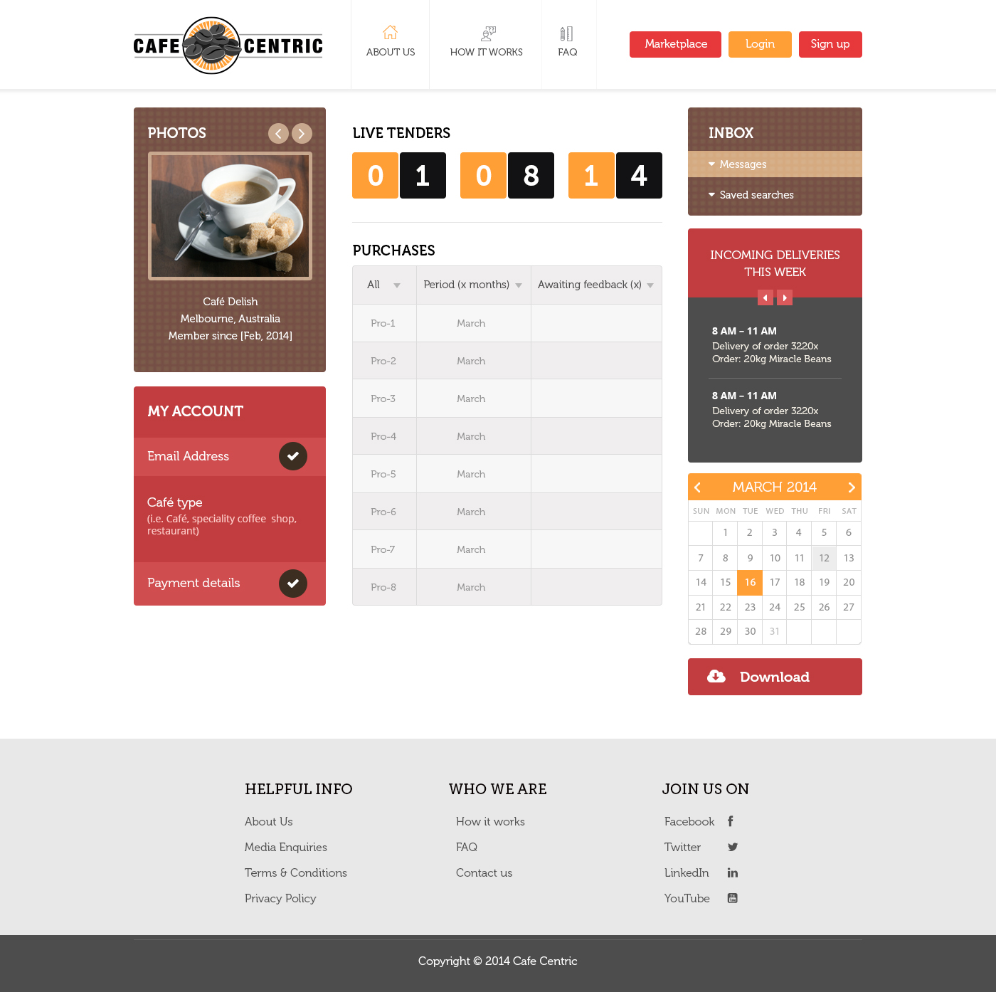 Web Design by Empireweb for Cafe Centric | Design #3262491