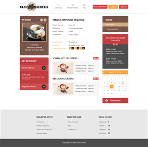 Diseño Web por Empireweb para Cafe Centric | Diseño: #3265283