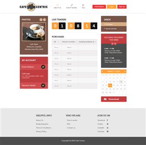 Diseño Web por Empireweb para Cafe Centric | Diseño: #3265288