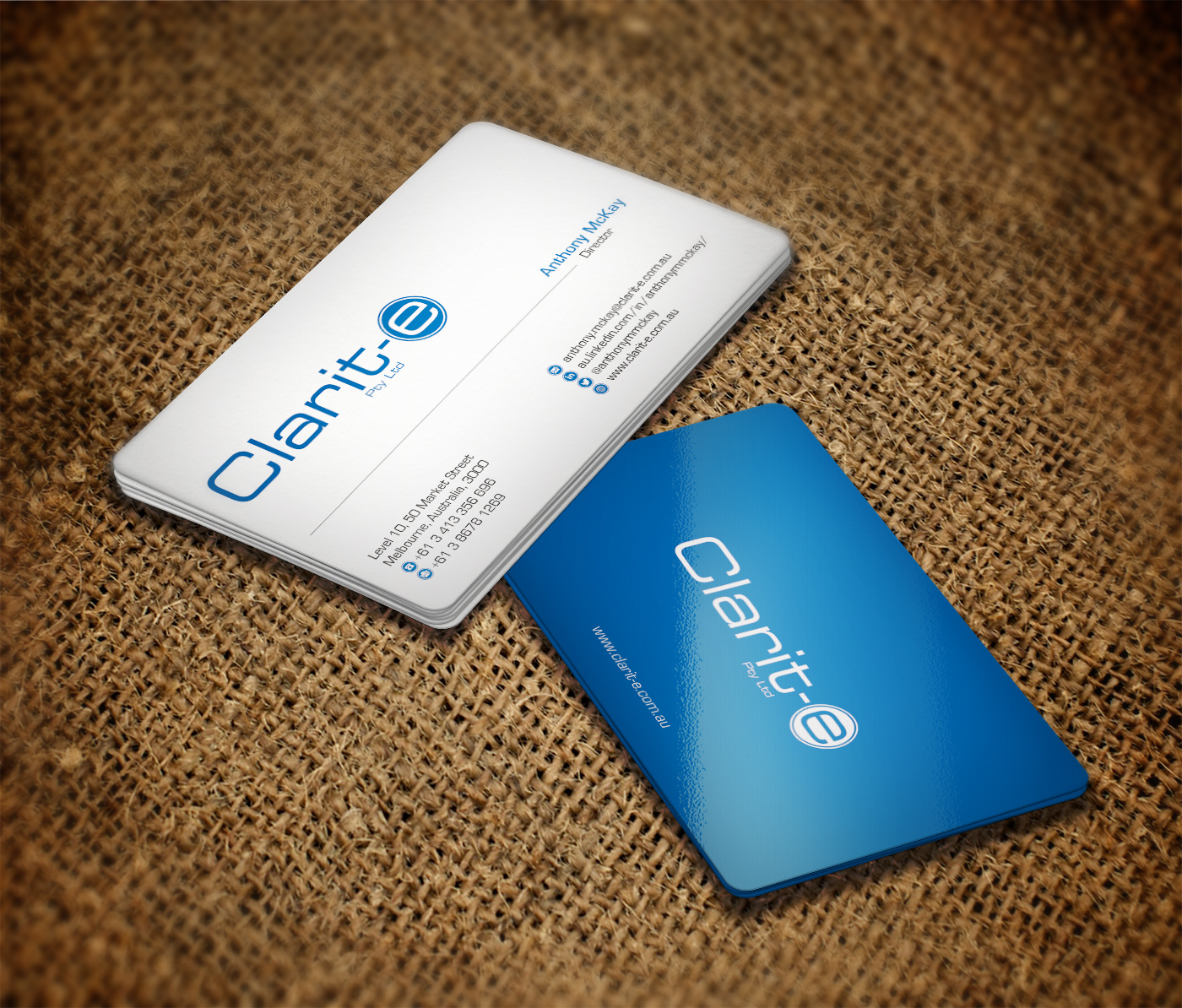 Diseño de Tarjeta de Presentación por Nelsur para Clarit-e Pty Ltd | Diseño #3234546