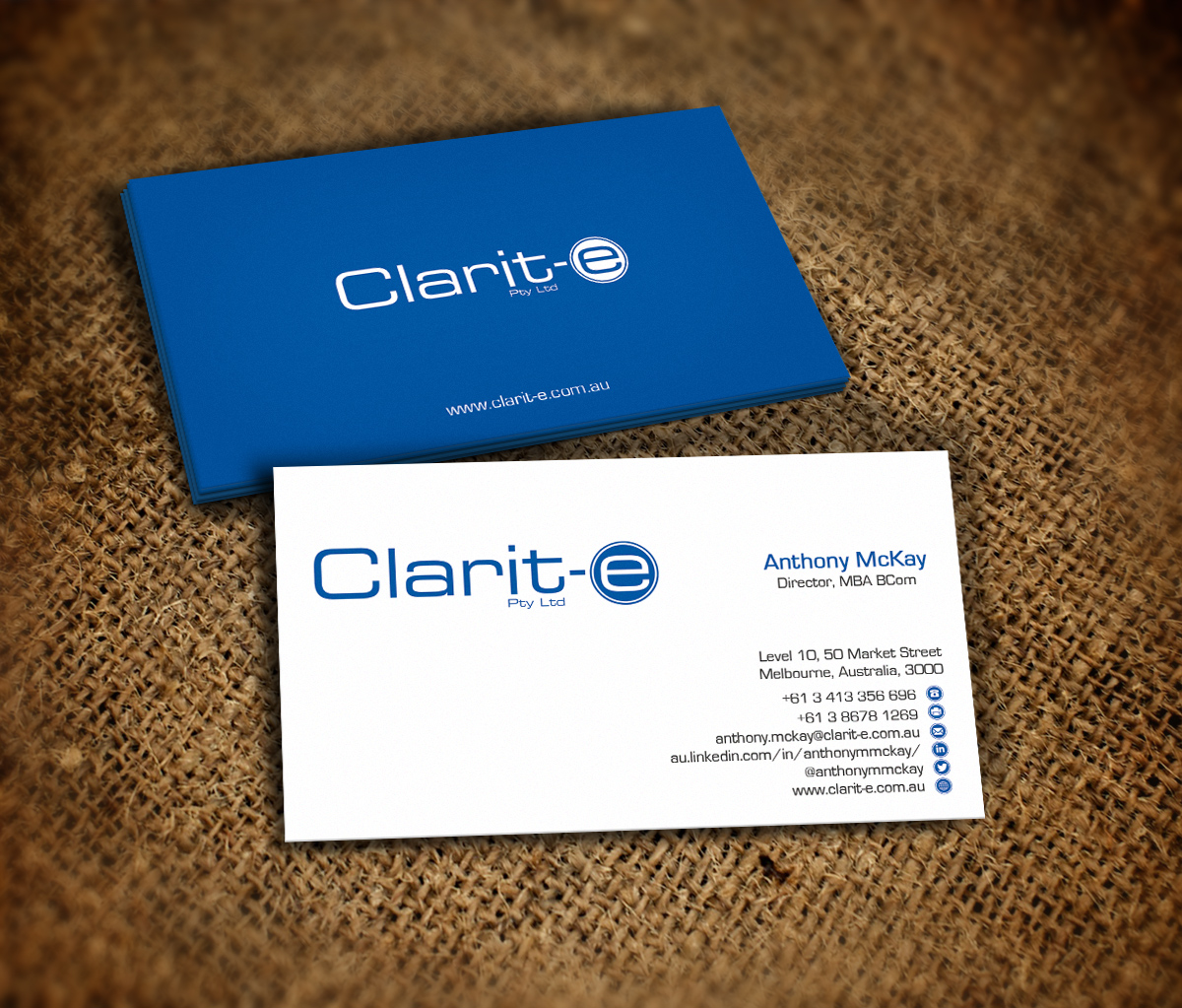 Business Card Design by Nelsur for Clarit-e Pty Ltd | Design #3240645