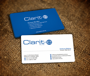 Business Card Design by Nelsur for Clarit-e Pty Ltd | Design: #3240864