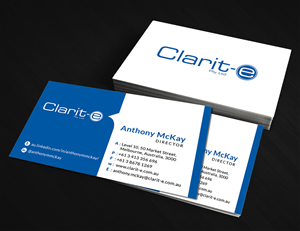 Business Card Design by  Artman for Clarit-e Pty Ltd | Design: #3231121