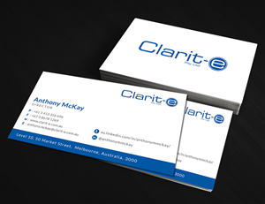 Business Card Design by  Artman for Clarit-e Pty Ltd | Design: #3248515