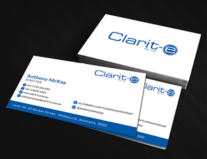 Business Card Design by  Artman for Clarit-e Pty Ltd | Design: #3248517