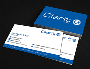 Business Card Design by  Artman for Clarit-e Pty Ltd | Design #3248528