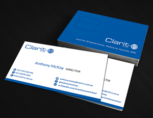 Business Card Design by  Artman for Clarit-e Pty Ltd | Design: #3248534