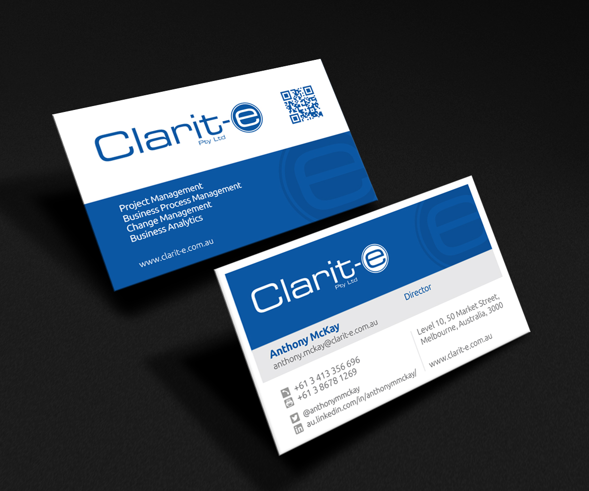 Diseño de Tarjeta de Presentación por Rich_LHA para Clarit-e Pty Ltd | Diseño #3239811