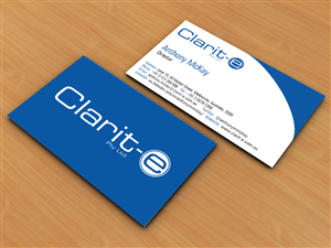 Visitenkarten-Design von 1Milliondesigns für Clarit-e Pty Ltd | Design: #3230977
