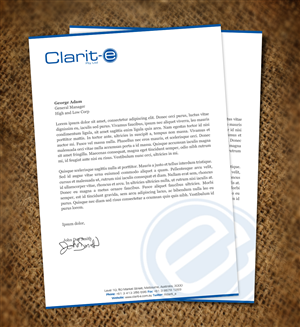 Letterhead Design by Nelsur for Clarit-e Pty Ltd | Design: #3228531