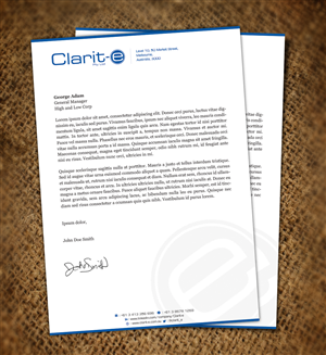Letterhead Design by Nelsur for Clarit-e Pty Ltd | Design: #3239577