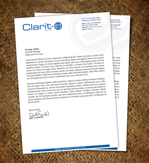 Letterhead Design by Nelsur for Clarit-e Pty Ltd | Design: #3240276