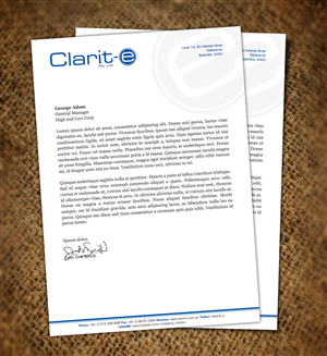 Letterhead Design by Nelsur for Clarit-e Pty Ltd | Design: #3240376