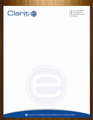 Letterhead Design by HarmiDesigning for Clarit-e Pty Ltd | Design: #3229704