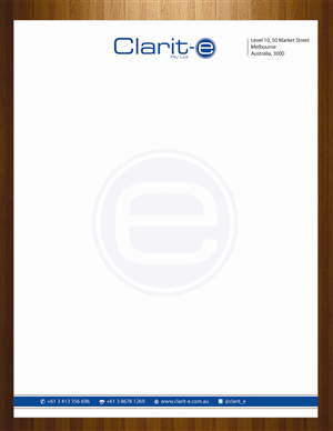 Letterhead Design by HarmiDesigning for Clarit-e Pty Ltd | Design: #3229710
