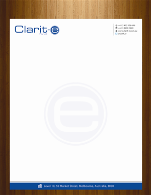 Letterhead Design by HarmiDesigning for Clarit-e Pty Ltd | Design: #3229715