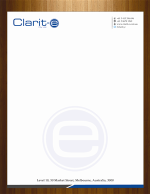 Letterhead Design by HarmiDesigning for Clarit-e Pty Ltd | Design: #3229741