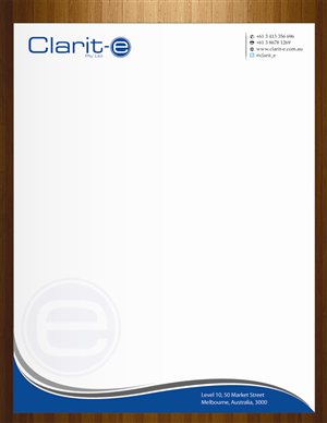 Letterhead Design by HarmiDesigning for Clarit-e Pty Ltd | Design: #3229750