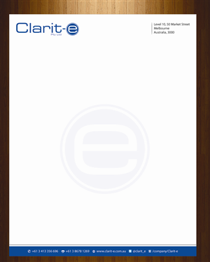 Letterhead Design by harmi_199 for Clarit-e Pty Ltd | Design: #3239210