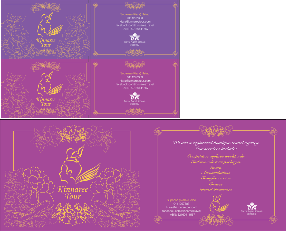 Postcard Design by MA for Kinnaree Tour | Design #3340892