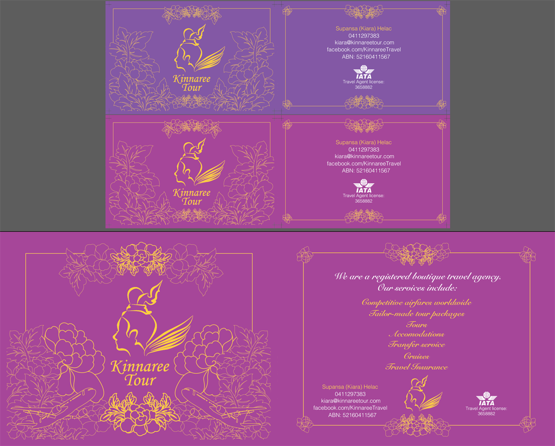 Postcard Design by MA for Kinnaree Tour | Design #3376548