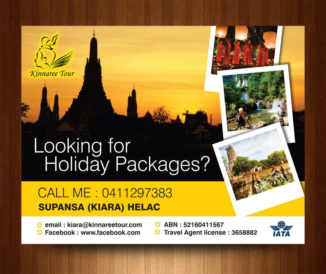 Postcard Design by rkailas for Kinnaree Tour | Design #3338989