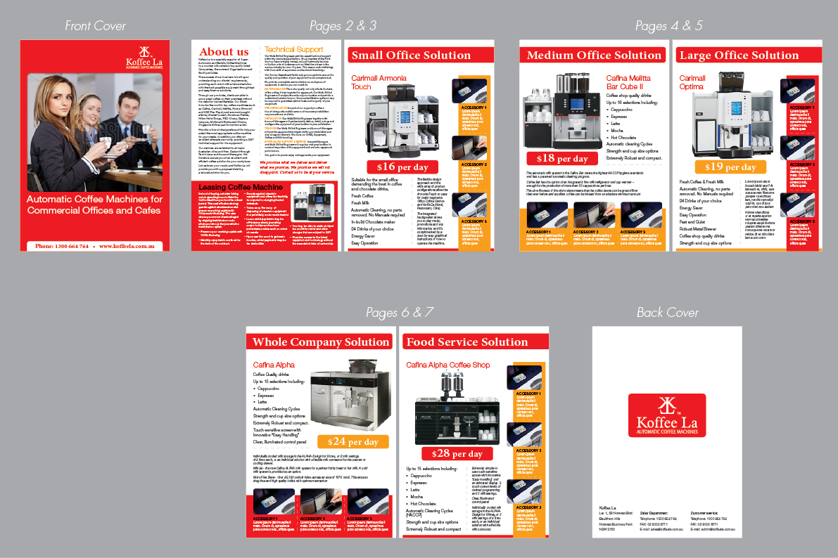 Diseño de Brochure por Ekanite para Koffee La | Diseño #804752