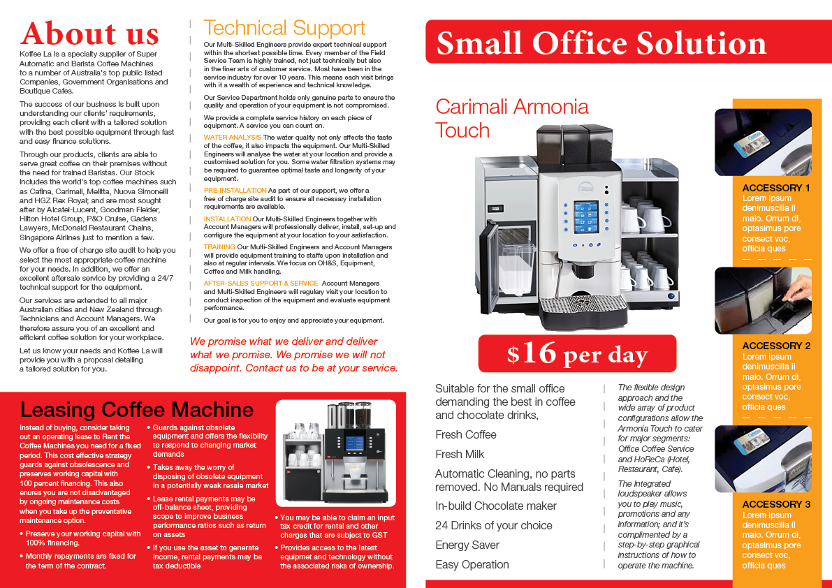 Brochure Design by Ekanite for Koffee La | Design #805235
