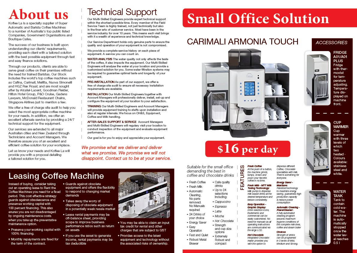 Brochure Design by Ekanite for Koffee La | Design #832996