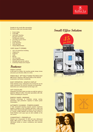 Diseño de Brochure por avi's para Koffee La | Diseño: #809509