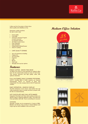 Diseño de Brochure por avi's para Koffee La | Diseño: #809512