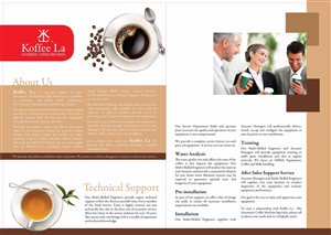 Diseño de Brochure por LeavingImpression para Koffee La | Diseño: #834965